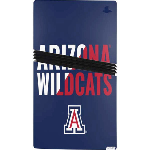 University of Arizona Wildcats Logo Split Blue PS5 Pro Console Skin