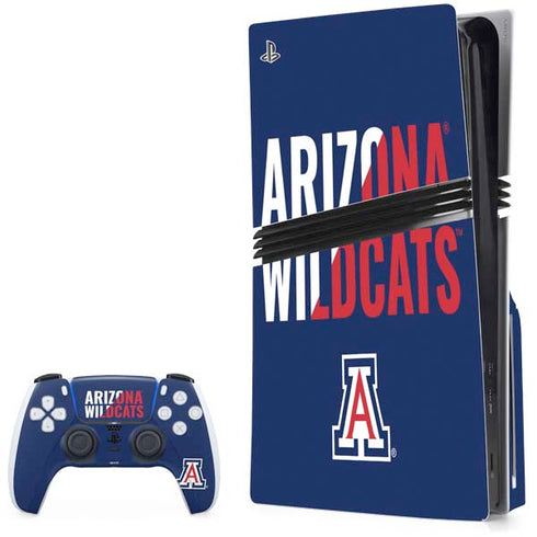 University of Arizona Wildcats Logo Split Blue PlayStation PS5 Skins