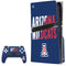 University of Arizona Wildcats Logo Split Blue PS5 Pro Disk Bundle Skin