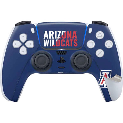 University of Arizona Wildcats Logo Split Blue PS5 Pro Disk Bundle Skin