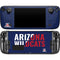 University of Arizona Wildcats Logo Split Blue Steam Deck Handheld Gaming Computer OLED Skin