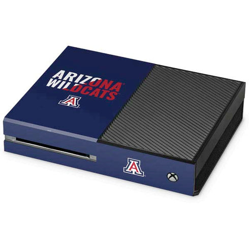 University of Arizona Wildcats Logo Split Blue Xbox One Skins
