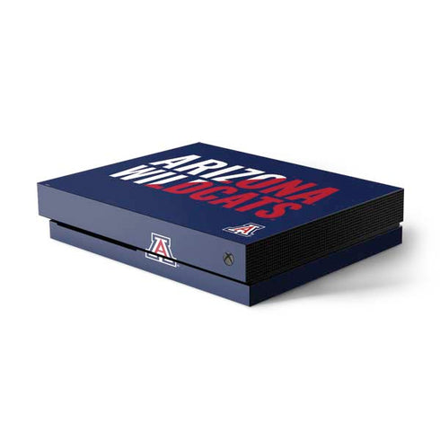 University of Arizona Wildcats Logo Split Blue Xbox One Skins