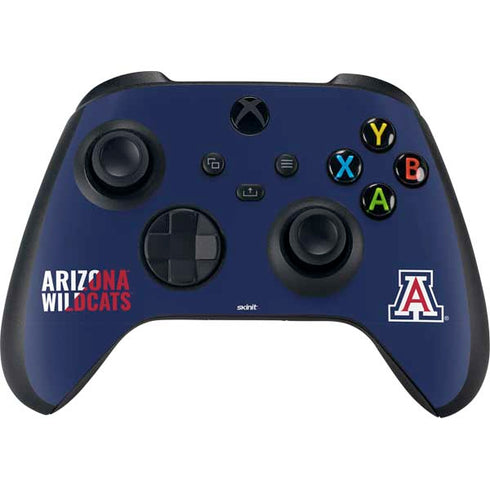 University of Arizona Wildcats Logo Split Blue Xbox Series X Bundle Skin