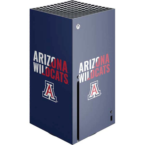University of Arizona Wildcats Logo Split Blue Xbox Series X Skins