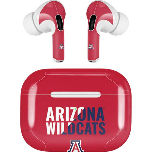 University of Arizona Wildcats Logo Split Red AirPods Skins