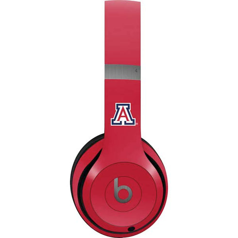 University of Arizona Wildcats Logo Split Red Beats Solo 4 Wireless Headphones Skin