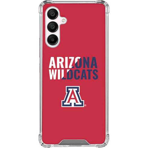 University of Arizona Wildcats Logo Split Red Galaxy A16 5G Clear Case
