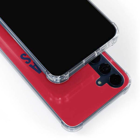 University of Arizona Wildcats Logo Split Red Galaxy A55 5G Clear Case