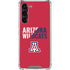 University of Arizona Wildcats Logo Split Red Galaxy S24 FE Clear Case
