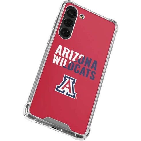 University of Arizona Wildcats Logo Split Red Galaxy S24 FE Clear Case
