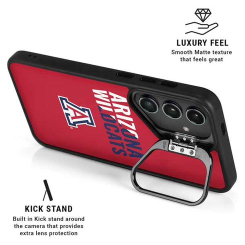 University of Arizona Wildcats Logo Split Red Galaxy S25 Kickstand Case