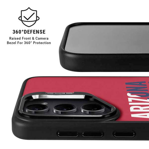 University of Arizona Wildcats Logo Split Red Galaxy S25 Kickstand Case