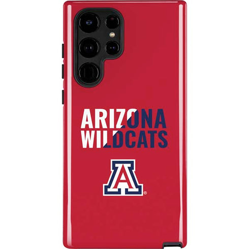 University of Arizona Wildcats Logo Split Red Galaxy S25 Ultra Impact Case