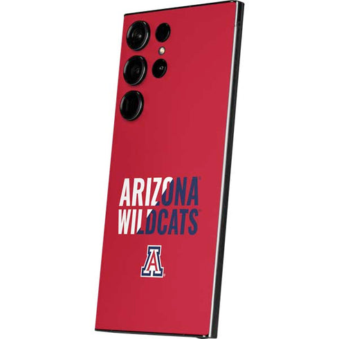 University of Arizona Wildcats Logo Split Red Galaxy S25 Ultra Skin