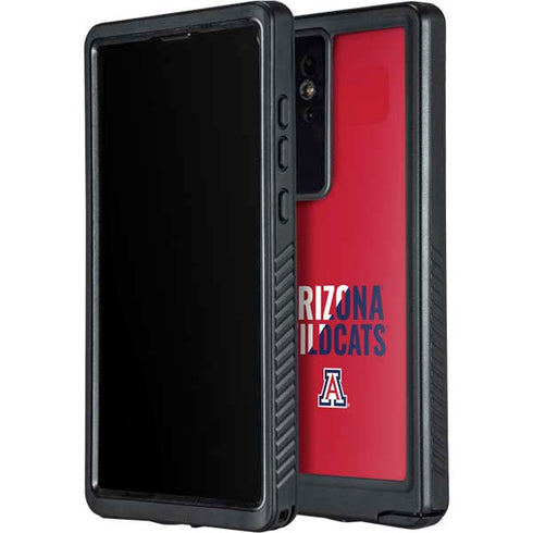 University of Arizona Wildcats Logo Split Red Galaxy S24 Ultra Waterproof Case