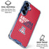 University of Arizona Wildcats Logo Split Red Galaxy S25 FE Clear Case