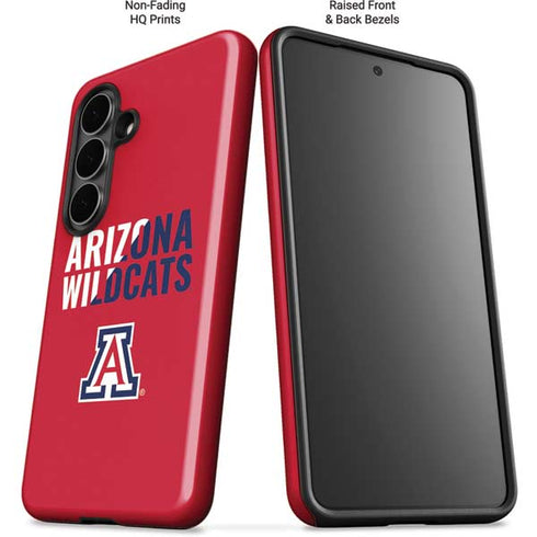 University of Arizona Wildcats Logo Split Red Galaxy S26 Impact Case