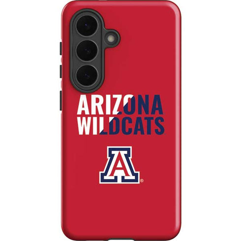 University of Arizona Wildcats Logo Split Red Galaxy S26 Plus Impact Case