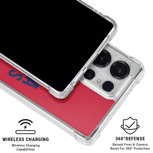 University of Arizona Wildcats Logo Split Red Galaxy S26 Ultra Clear Case