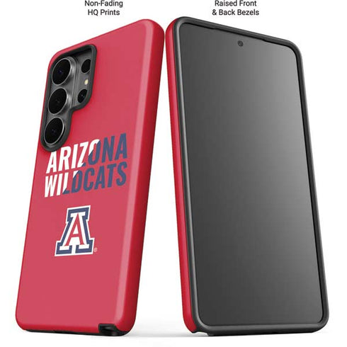 University of Arizona Wildcats Logo Split Red Galaxy S26 Ultra Impact Case