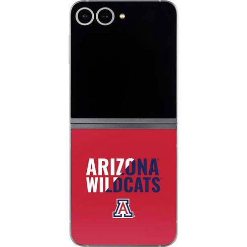 University of Arizona Wildcats Logo Split Red Galaxy Z Flip6 Skin