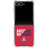 University of Arizona Wildcats Logo Split Red Galaxy Z Flip7 Clear Case