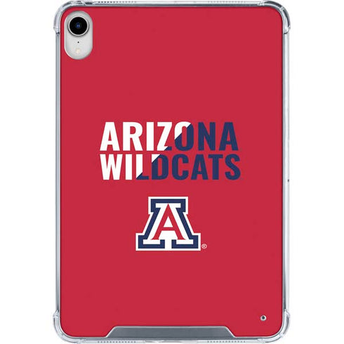University of Arizona Wildcats Logo Split Red iPad 11th Gen (2025) Clear Case