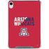 University of Arizona Wildcats Logo Split Red iPad 11th Gen (2025) Clear Case