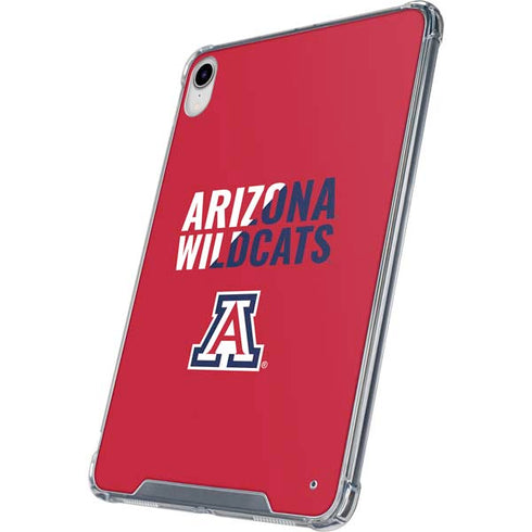 University of Arizona Wildcats Logo Split Red iPad 11th Gen (2025) Clear Case