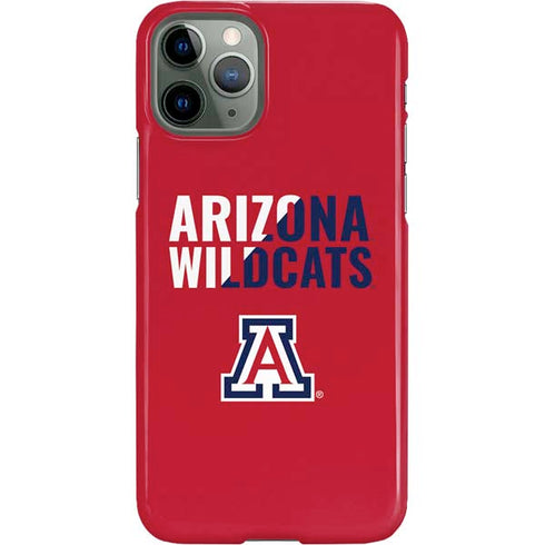 University of Arizona Wildcats Logo Split Red iPhone Cases