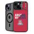 University of Arizona Wildcats Logo Split Red iPhone 14 Kickstand Case