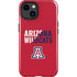 University of Arizona Wildcats Logo Split Red iPhone 15 Impact Case