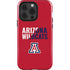 University of Arizona Wildcats Logo Split Red iPhone 15 Pro Impact Case