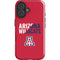 University of Arizona Wildcats Logo Split Red iPhone 16 Impact Case