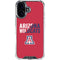 University of Arizona Wildcats Logo Split Red iPhone 16 Plus Clear Case