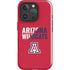 University of Arizona Wildcats Logo Split Red iPhone 16 Pro Impact Case