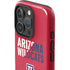 University of Arizona Wildcats Logo Split Red iPhone 16 Pro Max Impact Case