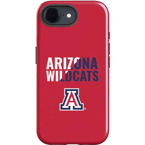 University of Arizona Wildcats Logo Split Red iPhone 16e Impact Case