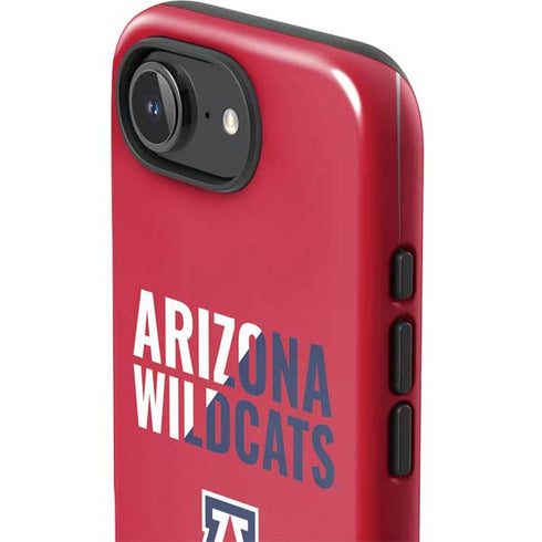 University of Arizona Wildcats Logo Split Red iPhone 16e Impact Case