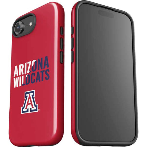University of Arizona Wildcats Logo Split Red iPhone 16e Impact Case