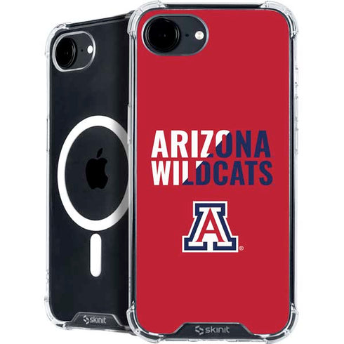 University of Arizona Wildcats Logo Split Red iPhone 16e MagSafe Case