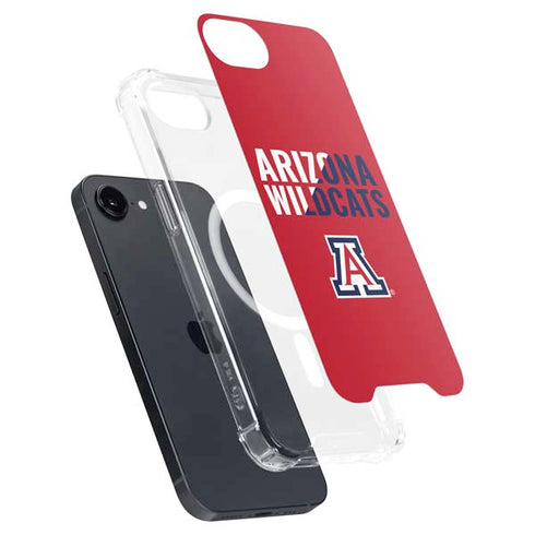 University of Arizona Wildcats Logo Split Red iPhone 16e MagSafe Case