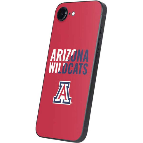 University of Arizona Wildcats Logo Split Red iPhone 16e Skin