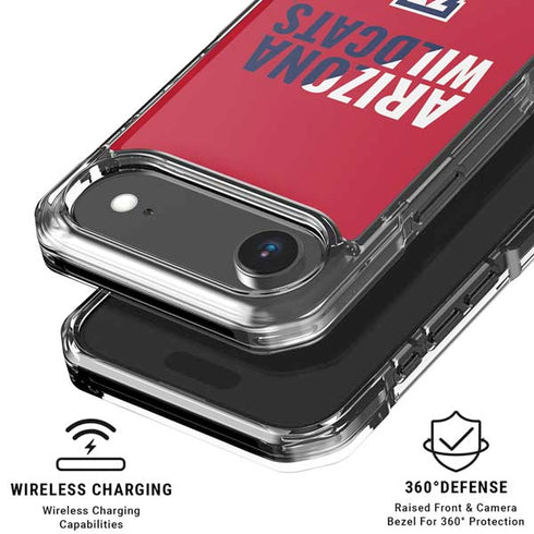 University of Arizona Wildcats Logo Split Red iPhone 17 Air Clear Case