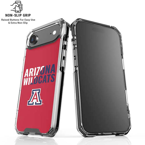 University of Arizona Wildcats Logo Split Red iPhone 17 Air Clear Case
