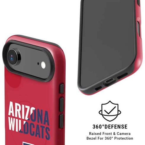 University of Arizona Wildcats Logo Split Red iPhone 17 Air Magsafe Impact Case