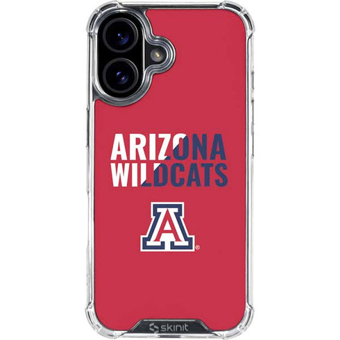 University of Arizona Wildcats Logo Split Red iPhone 17 Clear Case
