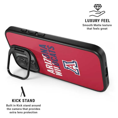 University of Arizona Wildcats Logo Split Red iPhone 17 Kickstand Case