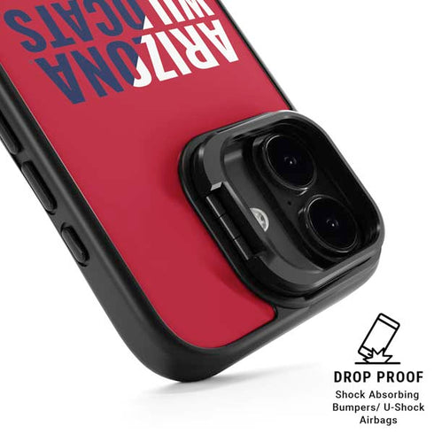 University of Arizona Wildcats Logo Split Red iPhone 17 Kickstand Case